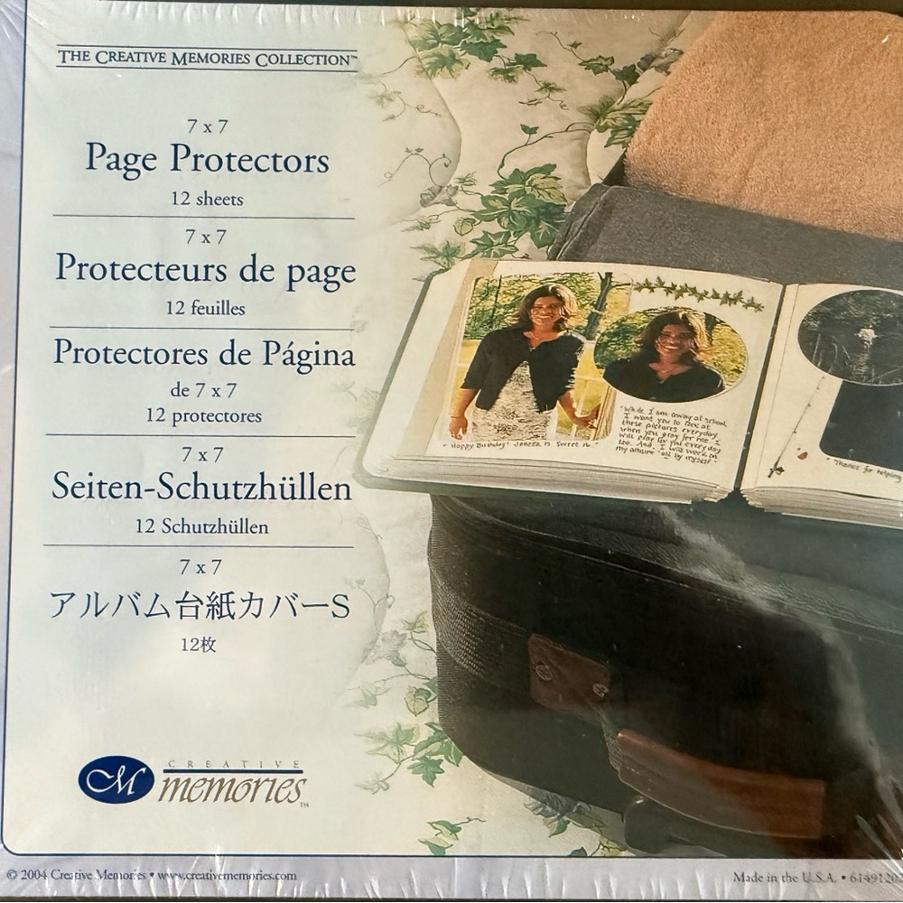 Creative Memories 7x7 Scrapbook Page Protectors